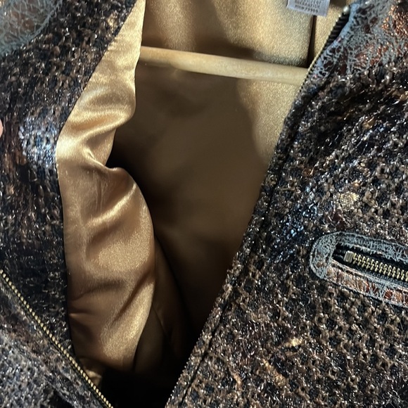 Chicos Killina Chocolate zip twist jacket - Picture 5 of 7